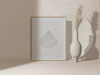 Minimalistic Scene With Frame Mockup And Tableware graphicdesign