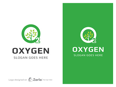 Oxygen Logo branding design free logo free logo maker green logo leaf logo logo logo design logo maker o logo oxygen logo oxygen regenerative tree logo