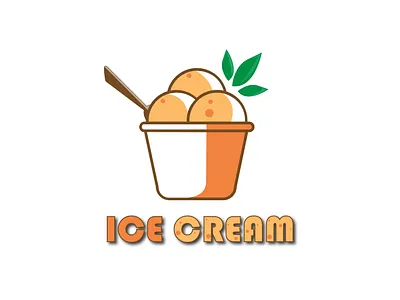 Cool Cool Ice cream branding design flat logo graphic design graphic designer illustration logo logo design minimalist logo