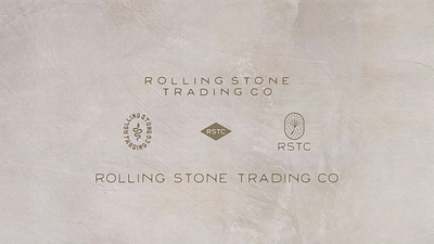 Rolling Stone Trading Co. brand design branding dandelion hand lettering jewelry logo metalsmith texan texas turquoise western wishbone