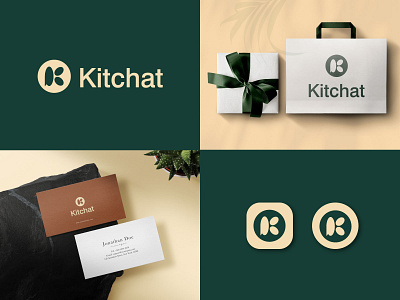 Kitchat logo branding chat custom logo design icon identity k logo logo logo mark logodesign logomark mark minimal symbol text