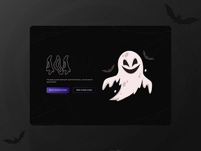 Daily UI #8 - 404 Page 404 404 page daily ui daily ui 8 dailyui8 design error error page spooky ui ui design web design