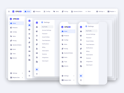 Enterprise App Navigation app desktop enterprise mobile product design ui