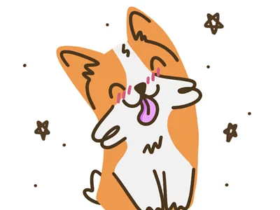 Freehand bitmap design illustration