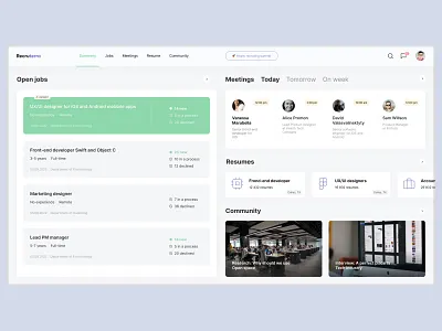 Web app for recruiters app dashboard design logo typography ui ux vector web web app