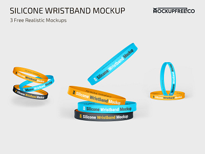 Free Silicone Wristband Mockup apparel band bands design free mockup mockups photoshop product psd silicone template templates wristband wristbands