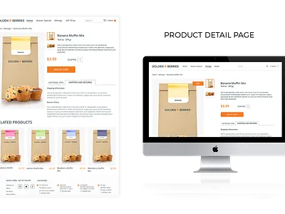 eCommerce template for restaurants branding design ui