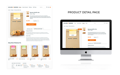 eCommerce template for restaurants branding design ui