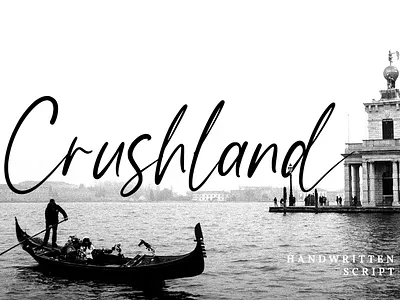 Crushland - Handwritten Script branding design font fonts graphic design illustration logo logotype typography ui