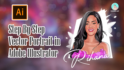 vector Portrait adobe illustrator artwork branding illustration illustration2022 illustrationtutorial tutorial vector vector art