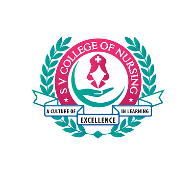 Nursing College Logo branding design illustration logo