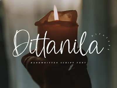 Dittanila - Handwritten Script Font branding design font fonts graphic design logo logotype typography ui