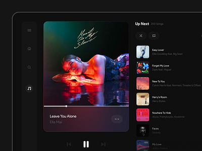 Music Player app apple music interface minimal music music player product design queue sonos spotify tidal ui ux