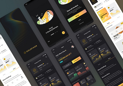 Mobile App Design - Crypto Investor's Market and Social Network app design app ui design app ux branding crypto app design design graphic design illustration ios app design logo mobile app design mobile ui mobile ux ui onboarding ui ux