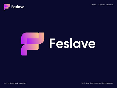 Feslave logo concept a b c d e f g h i j k l m app icon logo blockchain brand identity branding creative crypto ecommerce identity letter logo logo logo concept logo design logo designer modern logo nft smart logo software tech logo vector