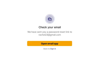 Password reset flow screen 2 graphic design needmentor ui ux uxdesigning