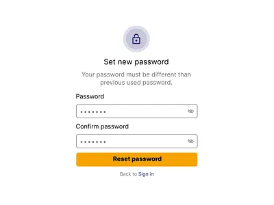 Password reset flow screen 3 graphic design needmentor ui ux uxdesigning