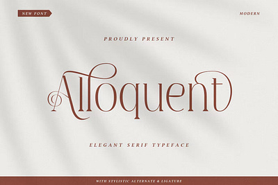 Free Alloquent Display Font calligraphy display font display typeface elegant font font font awesome font family fonts handwritten lettering modern font modern fonts sans serif sans serif font script serif font type typedesign typeface vintage font