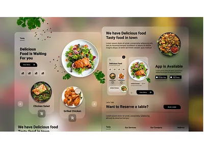 Restaurant + Food delivery Website css ecommerce website food delivery website front end development html javascript jquery landing page react js redux restaurant website web design web development