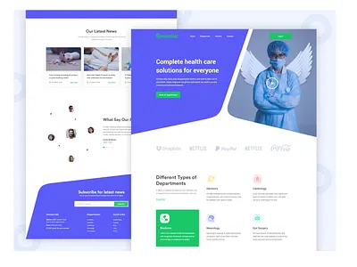 Medical Website bootstrap css ecommerce website front end development health website html javascript jquery landing page medical website mui react react bootstrap redux web design web development