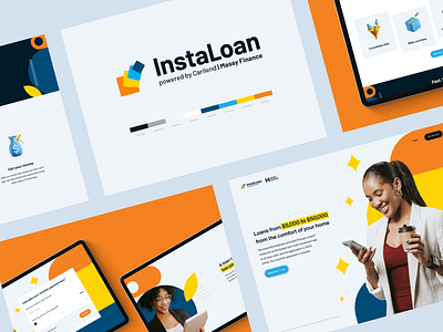 InstaLoan - Branding & web design for e-loan service brand identity branding clean colors graphic design icons logo logo design minimal ui visual identity
