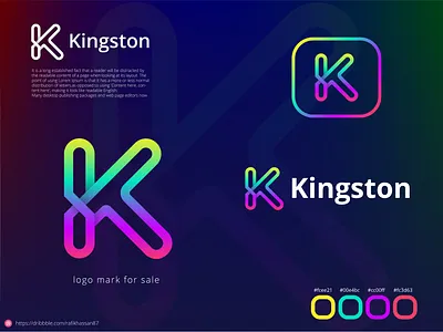 K logo Mark Design company logo creative logo design graphic design illustration logo logo design modern logo rafikhassan87