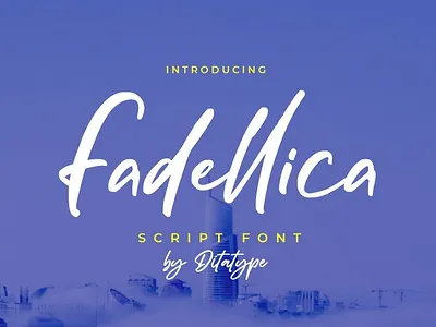 Fadellica - Script Font branding design font fonts graphic design logo logotype typography ui