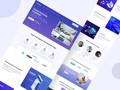 Invoice- Landing page design appdesign designer designinspiration dribbble figma interfacedesign invoice productdesign sketch ui uidesign uiux userexperience userinterface ux uxdesign uxresearch webdesign website websitedesign