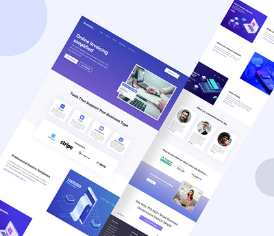 Invoice- Landing page design appdesign designer designinspiration dribbble figma interfacedesign invoice productdesign sketch ui uidesign uiux userexperience userinterface ux uxdesign uxresearch webdesign website websitedesign