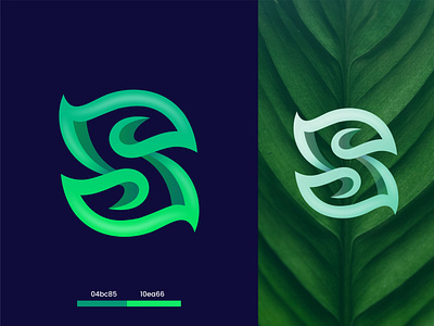 Letter S + Leaf | Creative logo 3d logo a b c d e f g h i j k l m n artex branding clean logo creative logo design letter letter logo lettering logo logo design logo designer mark modern logo nft logo o p q r s t u v w x y z tech logo unique logo vector