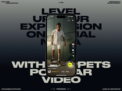 Video App animation ios mobile social social network ui ux video app