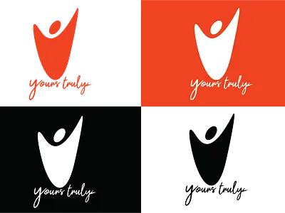 Yours truly branding graphic design logo