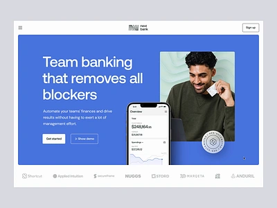 Finance management for teams: web design, visual identity branding fintech home home page home page design landing landing design landing page main page main page design mainpage online banking team banking visual identity web web design webdesign
