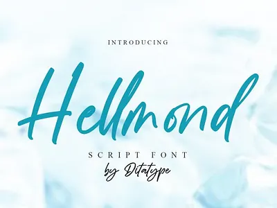 Hellmond - Script Font branding design font fonts graphic design logo logotype typography ui