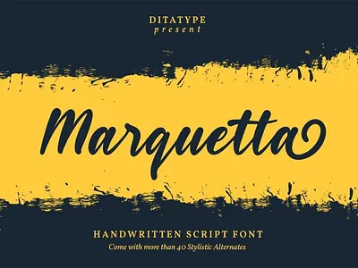 Marquetta - Script Font branding design font fonts graphic design logo logotype typography ui