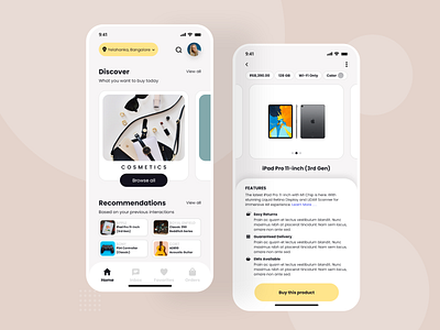 Shopping App Shot branding design graphic design icon illustration ui ux