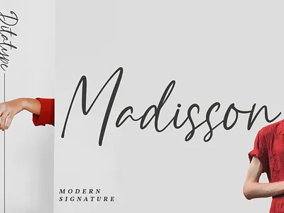 Madisson - Signature Font branding design font fonts graphic design logo logotype typography ui
