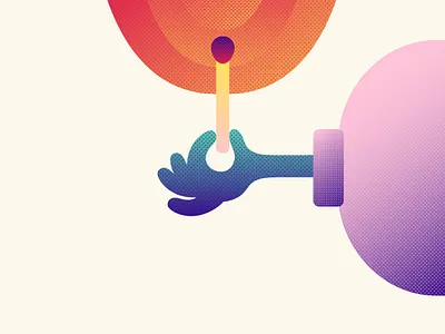 The Match / Illustration art design graphic design illustration