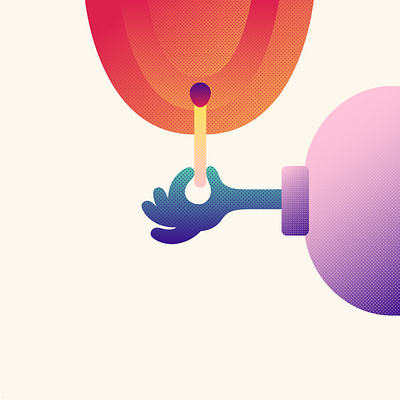 The Match / Illustration art design graphic design illustration