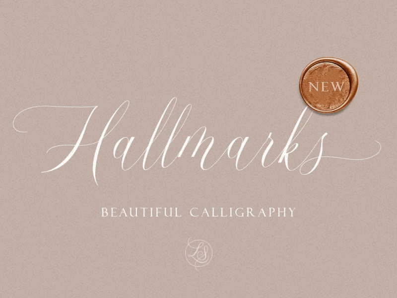 Hallmarks - Beautiful Calligraphy freebies retro font
