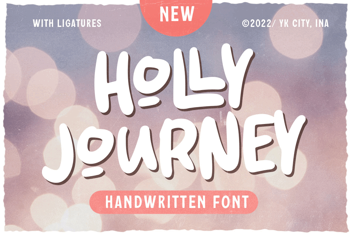 Holly Journey - Handwritten Font freebies urban font