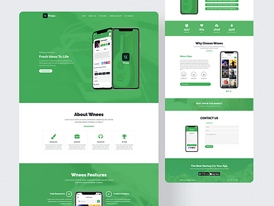 Wnees : Web Landing Page 3d animation app branding design form forms graphic design illustration login logo motion graphics sign in sketch ui uiux ux vector web website