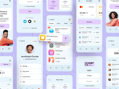 Money Earning Mobile App app cash design earning extra money freelance income ios mobile money review side job ui ux