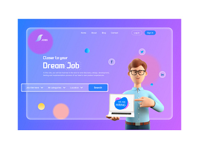 JOB career employees employment find job find work hiring job application job board job finder job listing job portal job search jobs mobile app product ui ux vacancy