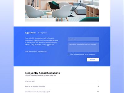 Suggestions Box in Websites! blogs complains portfolio showcase suggestions ui ux websites