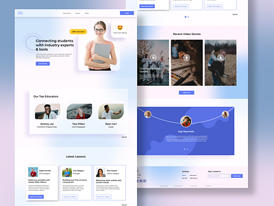 Education & Mentorship Web App Concept branding design education figma illustration mentorship ux web app web design