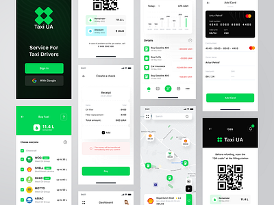 Taxi UA - Mobile App app graphic design map mobile app taxi ui ux