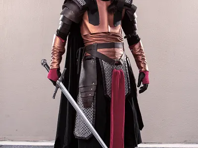 Medieval Darth Revan Cosplay cosplay fashion garment construction leatherwork patternmaking