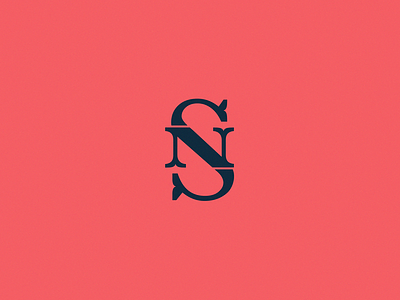 SN monogram letter logo monogram ns sn