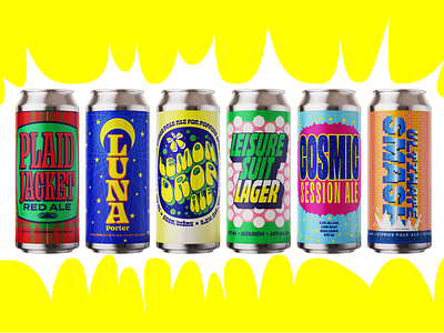 Cliffside Brewing Label Refresh beer beer label canadiancraftbeer craft beer leechtown packaging design